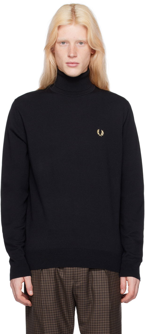 Пуловер Fred Perry Embroidered Turtleneck Черно | K9552-198, 0