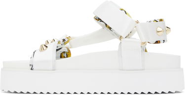 Кецове и обувки Versace Versace Jeans Couture Beach Sandals Бяло | E78VA3SM2_EZS187, 2