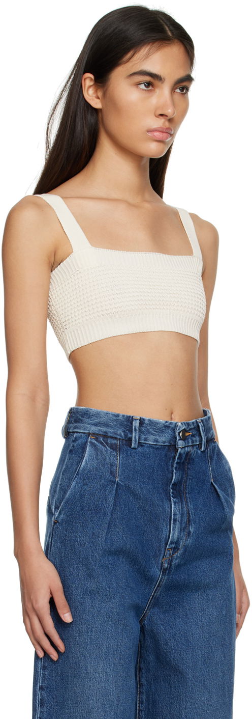 Потник Loulou de Saison Loulou de Saison Senna Tank Top Бяло | SENNA, 1