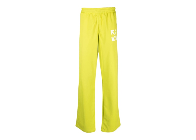 Спортни панталони Off-White Arrows-Motif Slim Fit Track Sweatpants Lime Green Зелено | OMCJ018S23FAB0015001, 0