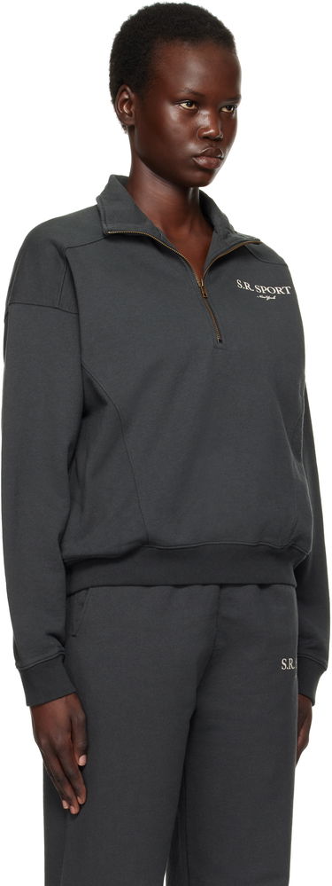 Суитчър Sporty & Rich 'S.R. Sport' Quarter Zip Sweatshirt Сиво | ST073512304BA02, 1