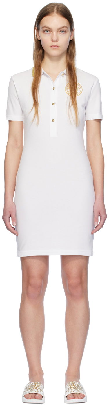 Jeans Couture White Appliqué Minidress