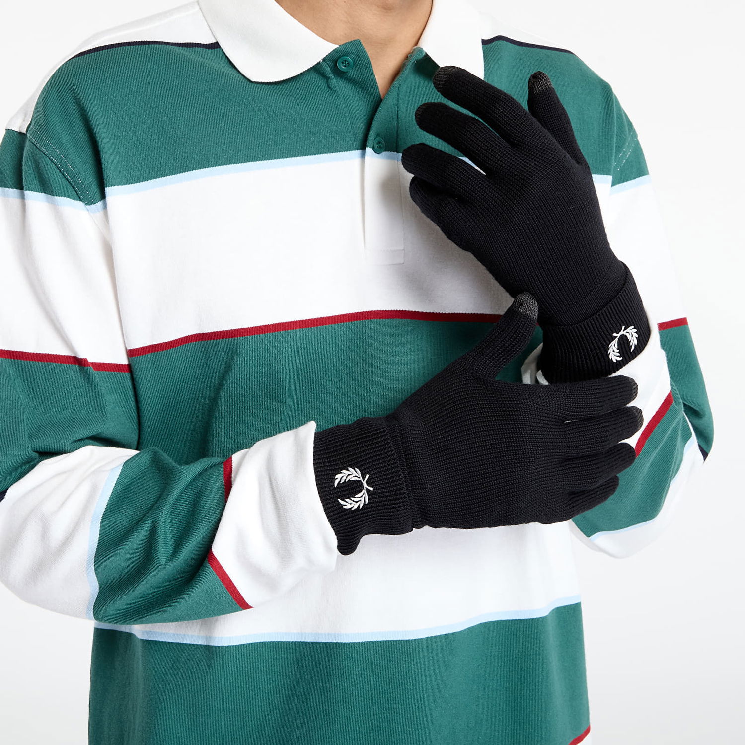 Ръкавици Fred Perry Fred Perry Classic Merino Wool Gloves Черно | C1139 843, 0