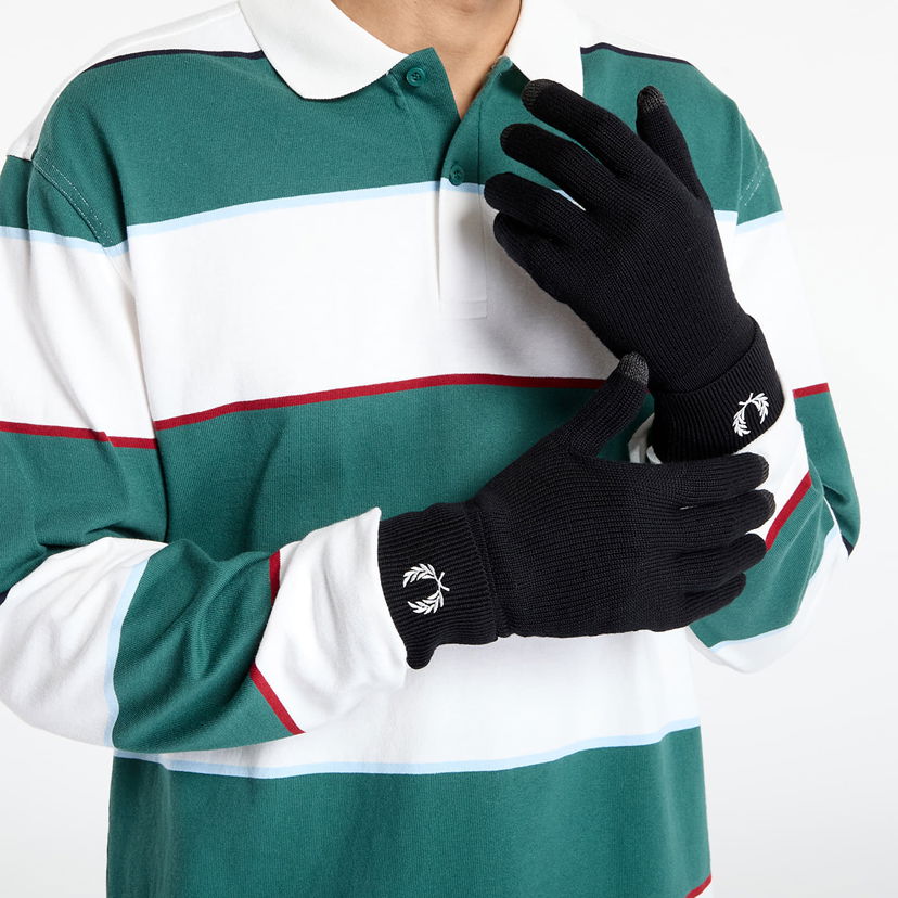 Ръкавици Fred Perry Fred Perry Classic Merino Wool Gloves Черно | C1139 843