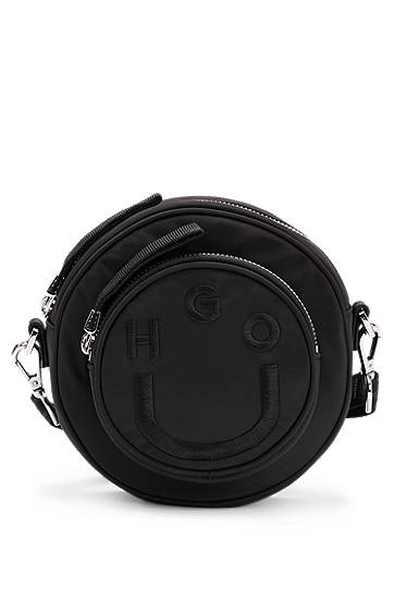 Чанта през рамо BOSS Happy HUGO Circular Crossbody Bag Черно | 50541785, 0