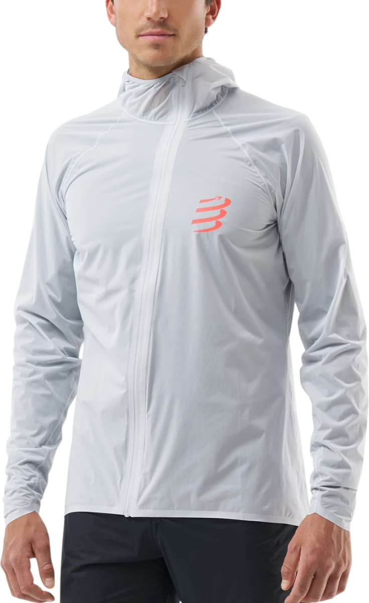 Яке Compressport Compressport Hurricane Waterproof 10/10 Hooded Jacket Бяло | am00009b1046, 0