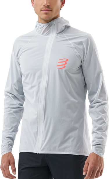 Яке Compressport Compressport Hurricane Waterproof 10/10 Hooded Jacket Бяло | am00009b1046, 0
