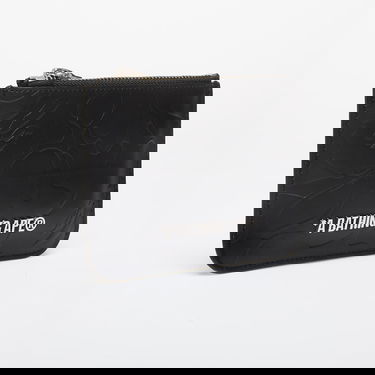 Портфейл BAPE A BATHING APE Solid Camo Leather Pouch Wallet Black Universal Черно | 001SGK201316M BLK, 2