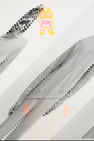 Суитчър BAPE Tiger Full Zip Hooded Hoodie Сиво | 1L30115006, 4