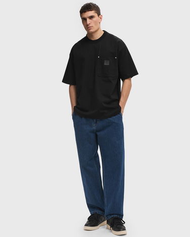 Дънки Carhartt WIP Straight Fit Pleated Jeans Синьо | I0347320106, 3