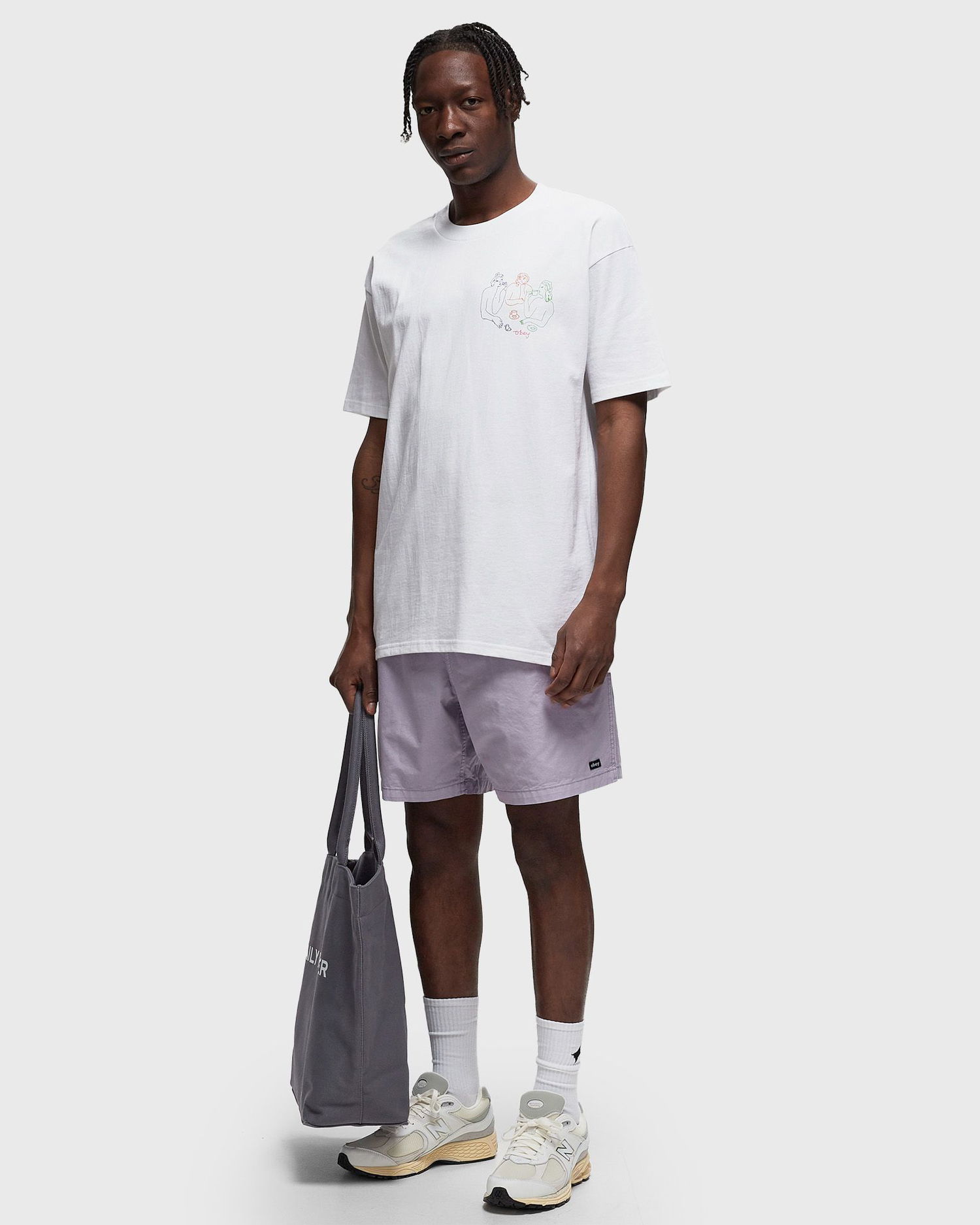 Къси панталони OBEY Easy Pigment Trail Short Лилаво | 172120114-ORP, 1