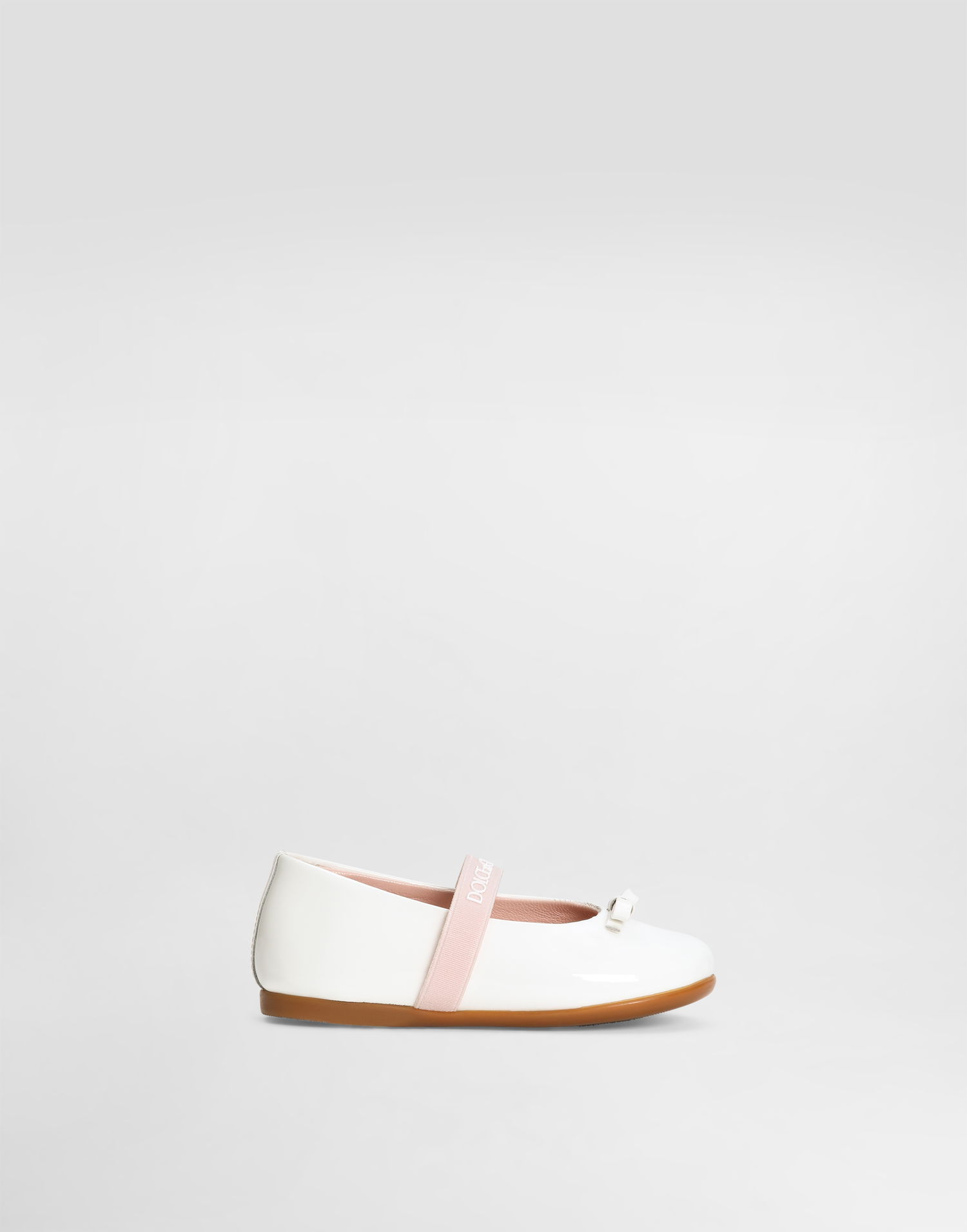Аксесоари Dolce & Gabbana Dolce & Gabbana Patent Leather Ballet Flats First Steps (19-26) Бяло | D20093A483187682, 0