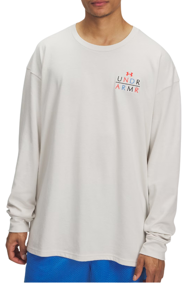 Тениска Under Armour Under Armour UA HWT Modern Sport Long Sleeve T-Shirt Бяло | 6004885-110, 0