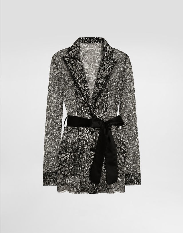 Lame Lace Belted Vanity Shirt