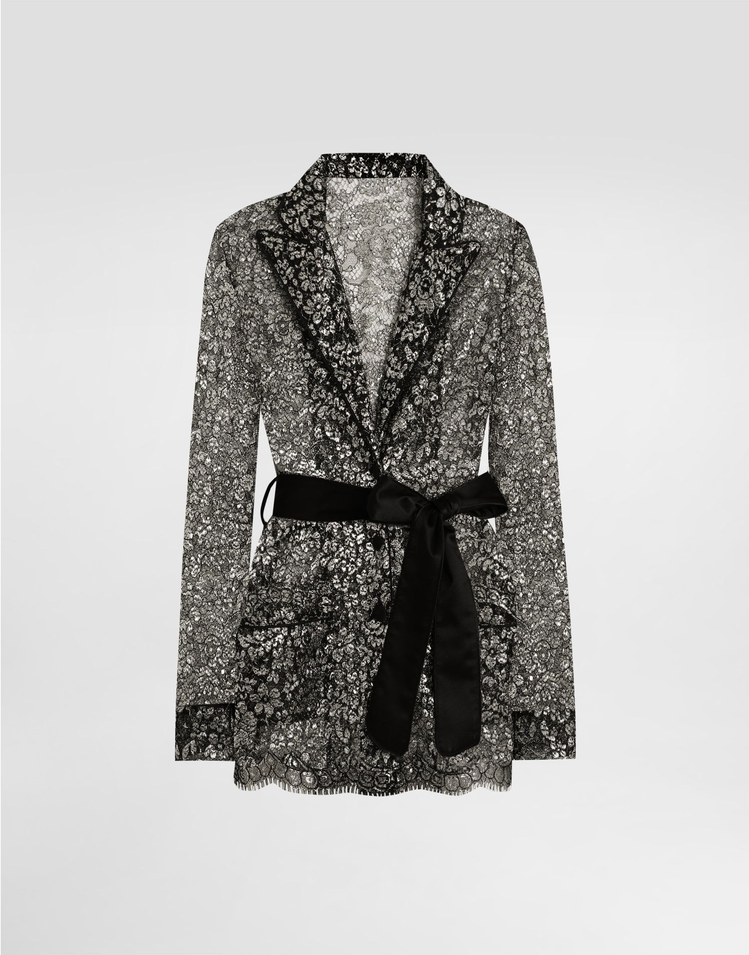 Риза Dolce & Gabbana Lame Lace Belted Vanity Shirt Многоцветен | F5R56TILMCFS0998, 0