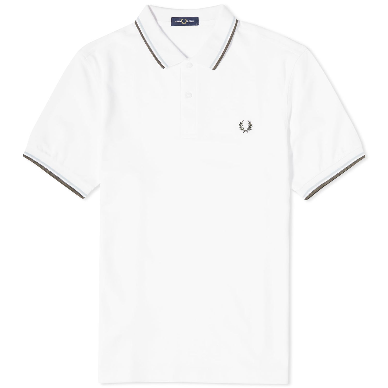 Поло тениска Fred Perry Twin Tipped Polo Tee Бяло | M3600-T42, 0