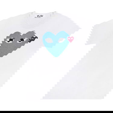 Тениска Comme des Garçons PLAY Red Emblem Heart T-Shirt Бяло | AZ T106 051 2, 1