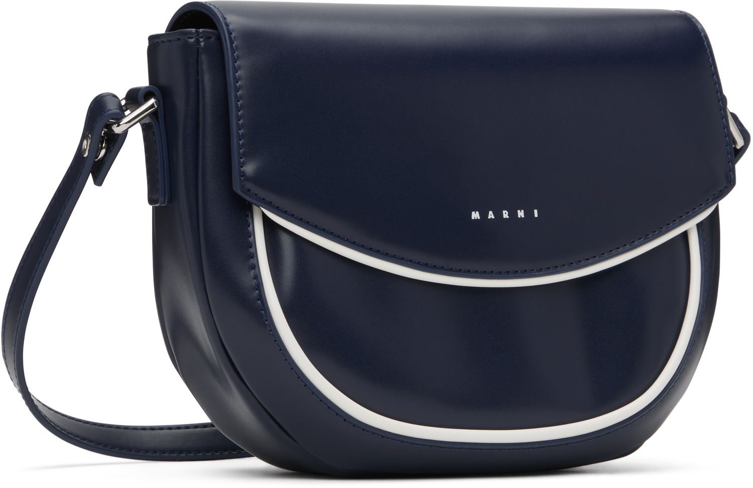 Чанта през рамо Marni Marni Kids Smile Bag Тъмно синьо | M01476-M00TK, 1