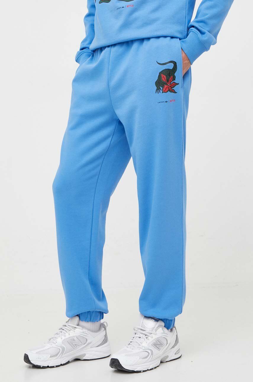 Спортни панталони Lacoste x Netflix Croc Print Track Pants Синьо | XH9302, 0