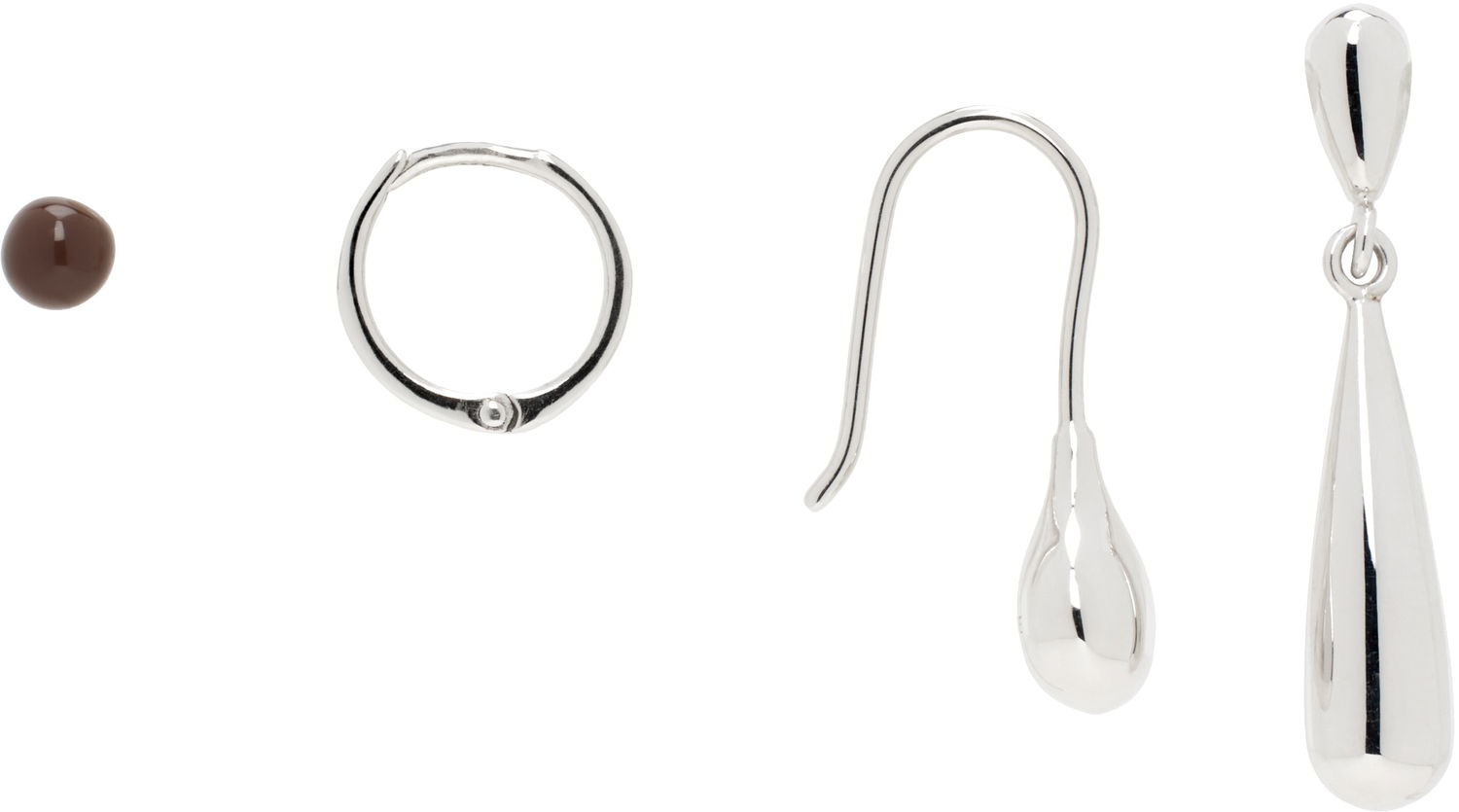 Обеци LEMAIRE Lemaire Mixed Metal Earrings Set Металик | JW0046 LO0042, 0