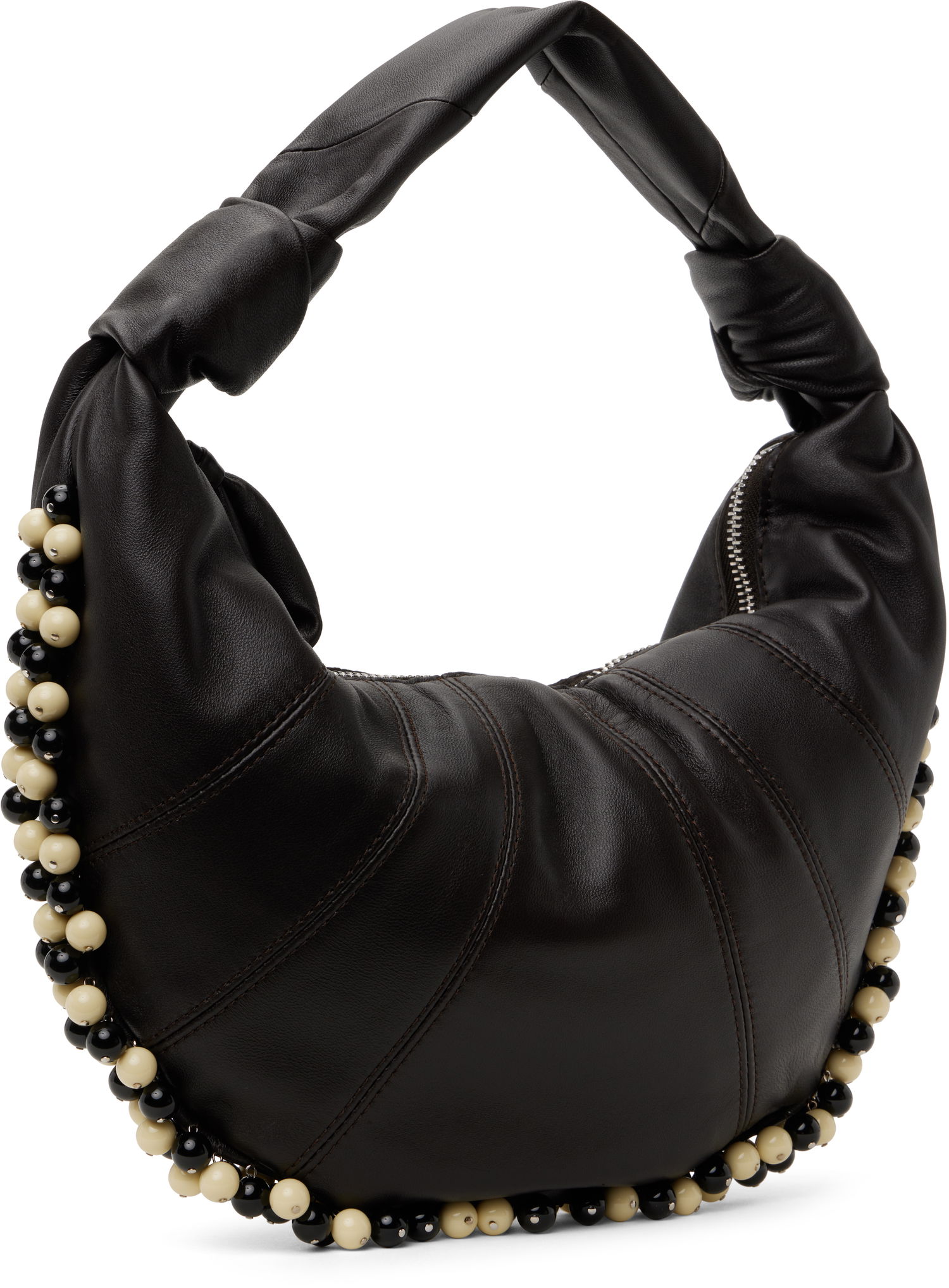 Дамска чанта LEMAIRE Lemaire Beaded Mini Fortune Croissant Bag Черно | BG0152 LL095, 1