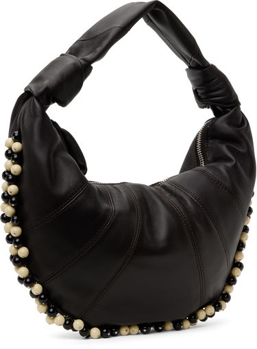 Дамска чанта LEMAIRE Lemaire Beaded Mini Fortune Croissant Bag Черно | BG0152 LL095, 1