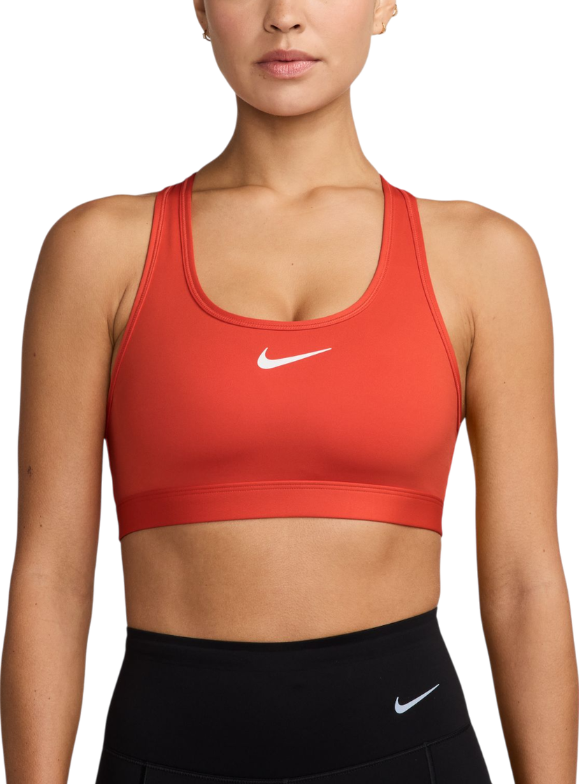Сутиен Nike Swoosh Medium Support Sports Bra Червено | dx6821-633