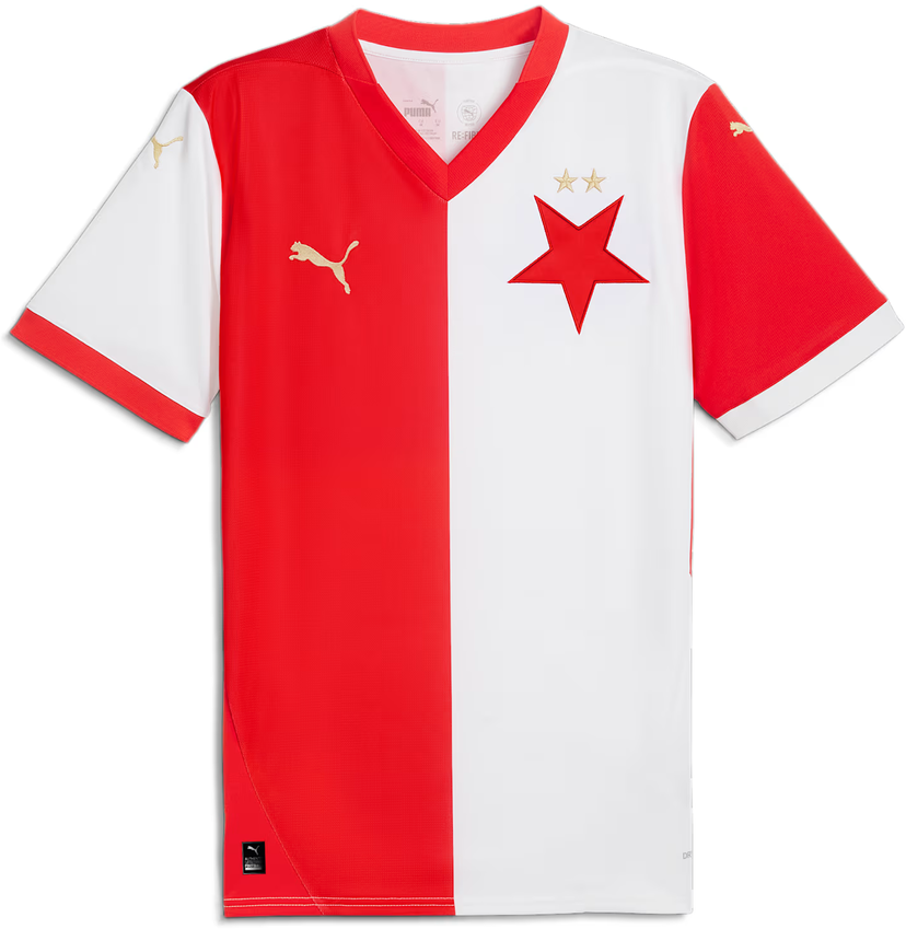 Фланелка Puma SK Slavia Praha Home Jersey Replica 2024/25 Червено | 775206-01