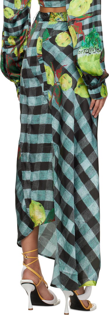 Пола Ottolinger Ottolinger Lemon Gingham Maxi Skirt Многоцветен | 1100904, 2