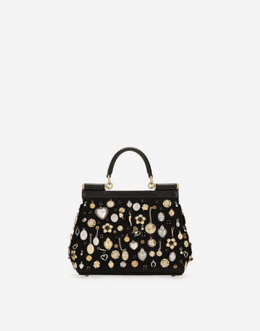 Дамска чанта Dolce & Gabbana Dolce & Gabbana Sicily Medium Handbag Черно | BB6003AV8878S574, 2