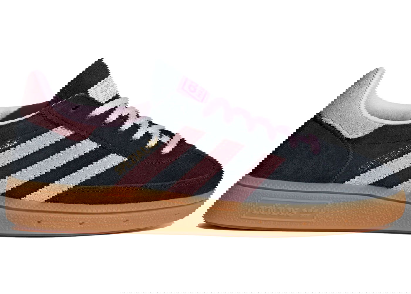 Кецове и обувки adidas Originals Handball Spezial "Core Black Clear Pink Gum" W Черно | IE5897, 0