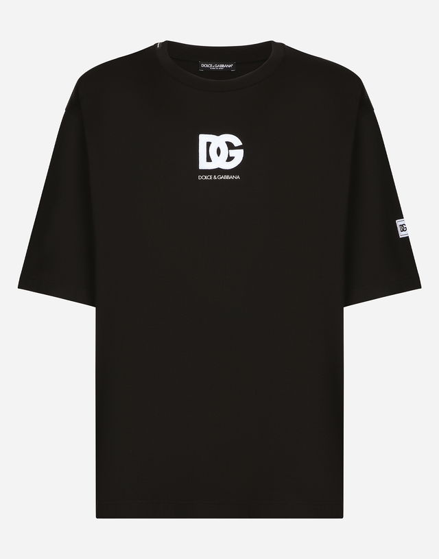 Short-sleeved T-shirt With Dg Logo Patch