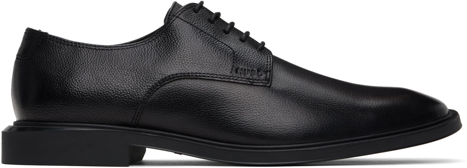 Кецове и обувки BOSS Hugo Grained Derbys Черно | 50536212, 0
