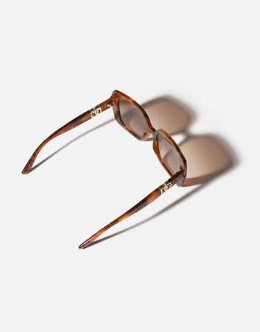 Слънчеви очила Dolce & Gabbana Dg Allure Leopard Print Acetate Square Framed Gradient Lens Sunglasses Кафяво | VG4475VP0139V000, 3