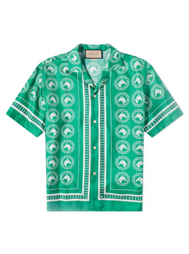 Bowling Aloha Shirt Green