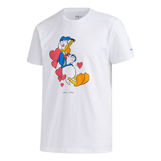 Тениска adidas Originals Disney Crossover Donald Duck Graphic T-Shirt Бяло | GJ5637