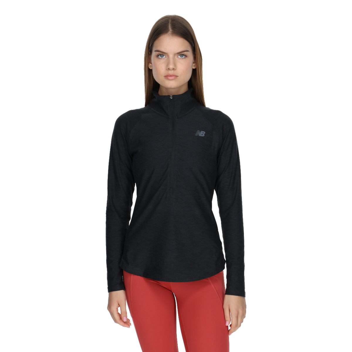 Пуловер New Balance Spacedye Half Zip Pullover Черно | WT11467-BK, 0