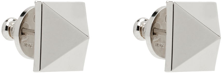 Обеци Valentino Garavani Silver Rockstud Earrings Металик | 5Y2J0P14MET, 1