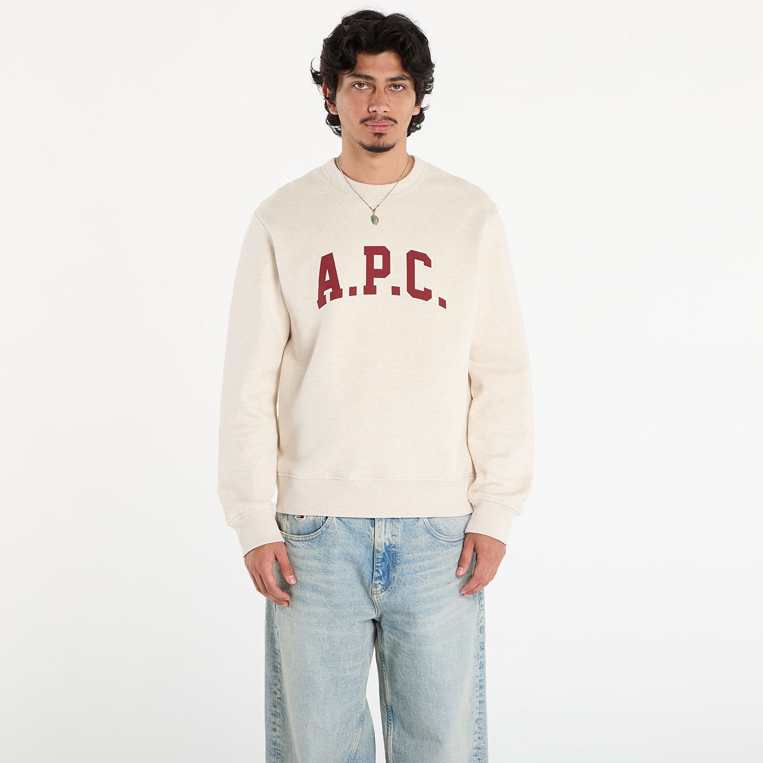 Суитчър A.P.C. A.P.C. Harris Sweatshirt XXL Бежово | COHBR-H37012 APG, 0