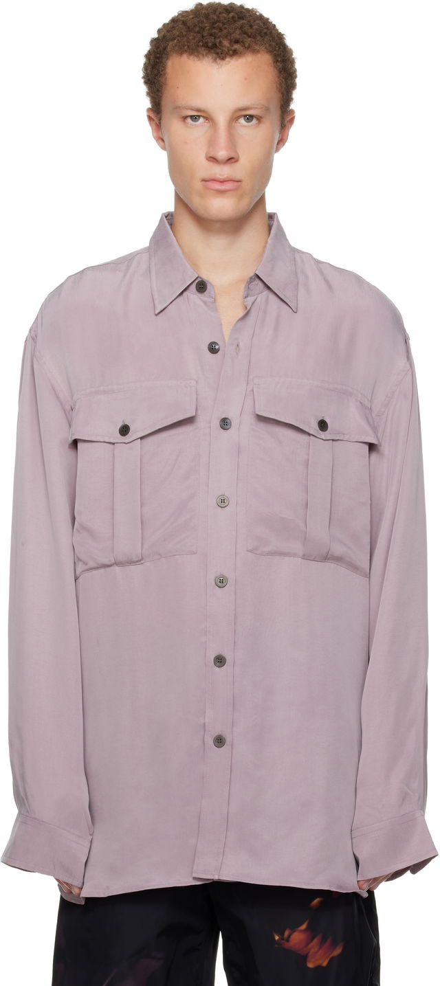 Oversized Cupro Shirt