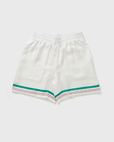 Къси панталони Casablanca White Casual Shorts with Stripes Бяло | MPF25-TR-012-06, 0