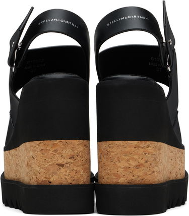 Кецове и обувки Stella McCartney Elyse Alter Mat Platform Wedges Черно | 810392AP00P0, 1