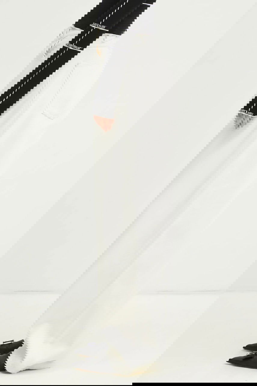 Дънки Carhartt WIP Brandon Wide-Leg Pant Medium Waist Бяло | I031918, 1