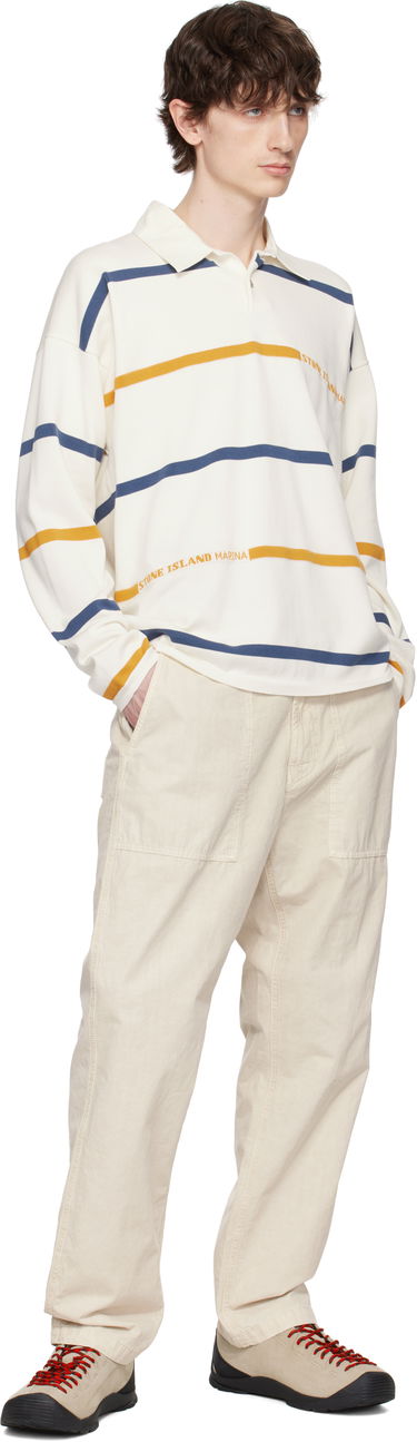 Поло тениска Stone Island Stone Island Striped Organic Cotton Polo Бяло | K1S15 5100035 S00XB, 3