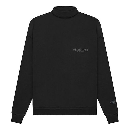 Пуловер Fear of God Essentials Pullover Mockneck Sweatshirt Черно | FOG-FW21-189