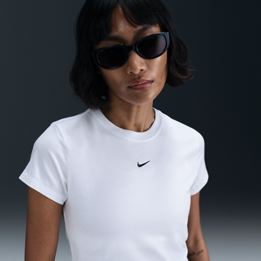 Тениска Nike Sportswear Chill Knit Cropped T-Shirt Бяло | HF9538-101, 1