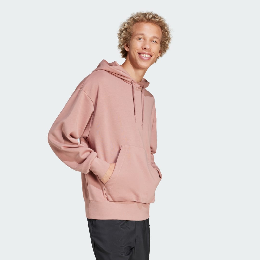 Суитчър adidas Performance Loose Fit Terry Hoodie Розово | JF3598, 1