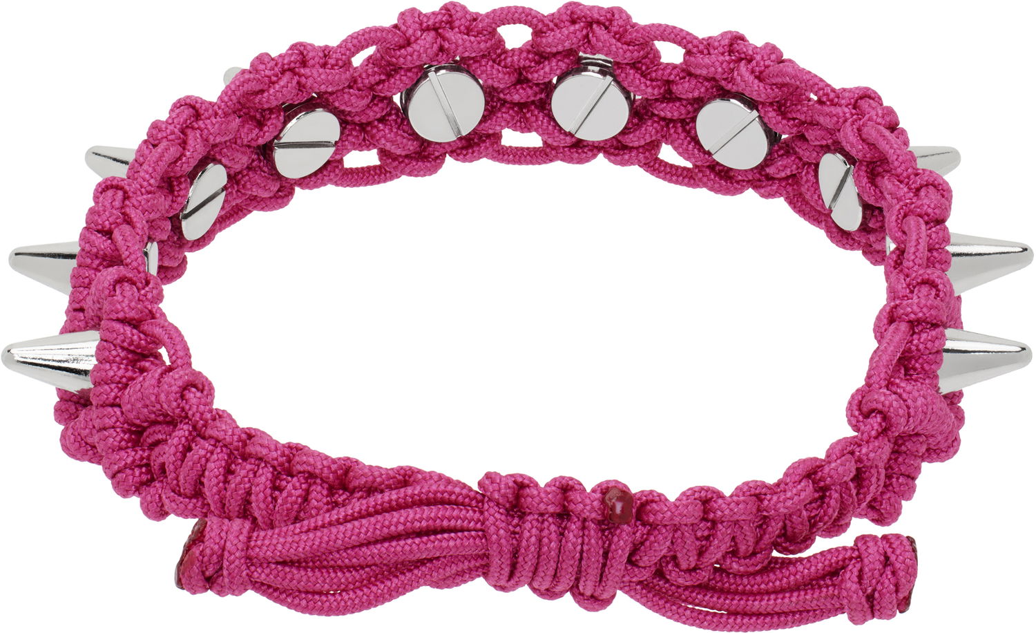 Гривна We11done We11done Handmade Studded Bracelet Розово | WD-AJ0-25-599-U-PK, 1