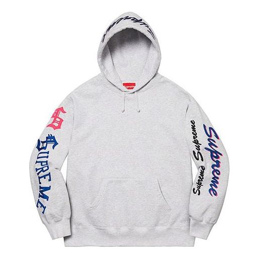 Суитчър Supreme Multi Logo Hooded Sweatshirt Сиво | SUP-FW21-119
