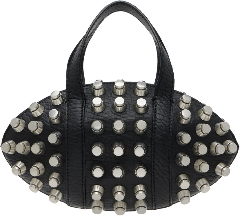 Дамска чанта Alexander Wang Kong Trap Studded Bag Черно | 20424R21L